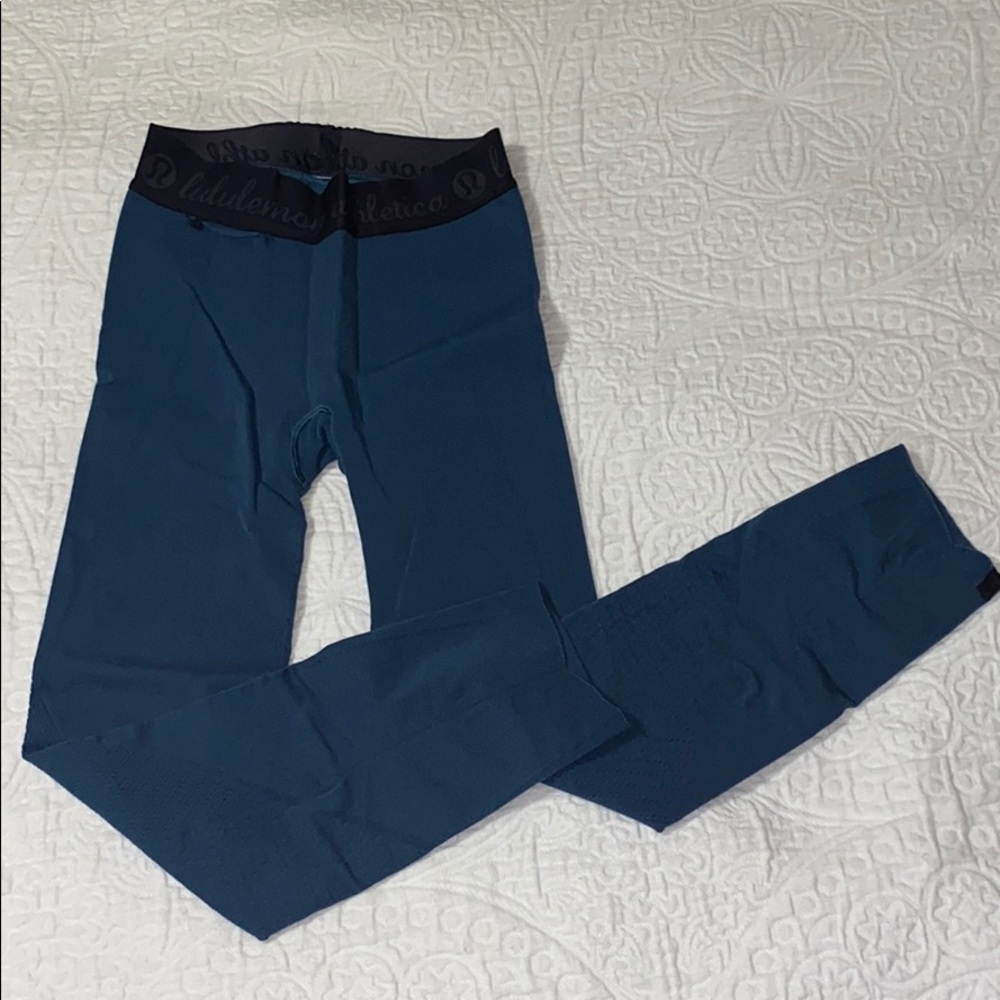 Lululemon teal time warp leggings
